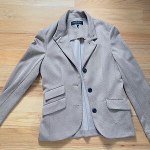 Rag & Bone Brown and White Herringbone Blazer